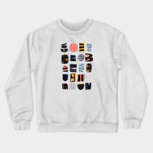 Abstract Typografy Crewneck Sweatshirt